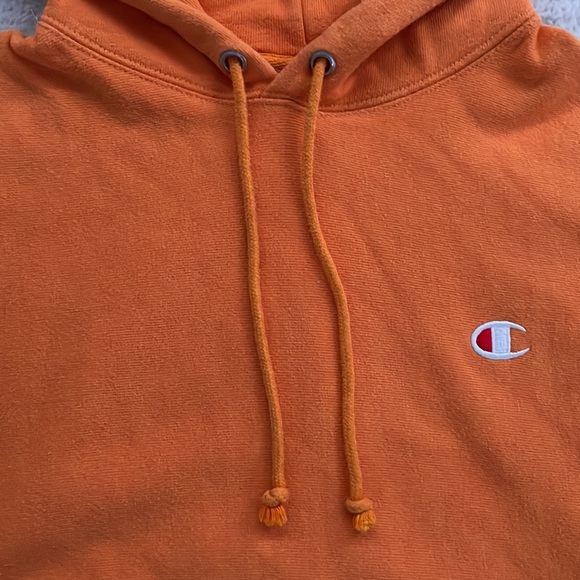 Vintage Yellow/Orange Champion Hoodie - Picture 3 of 5